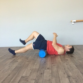 Estiramiento Flexores De Cadera Con Foam Roller, paso 4