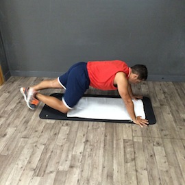 Plancha Frontal Rodilla Al Codo, paso 4