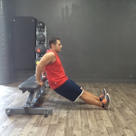 Fondos Triceps Banco, paso 12