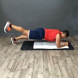 Plancha Frontal Unipodal, paso 4