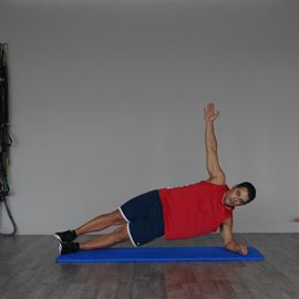 Plancha Lateral Con Rotación De Tronco, paso 1