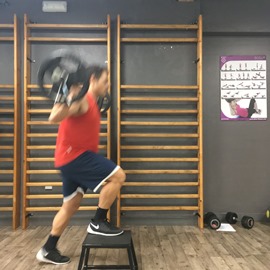 Escalón Con Barra, paso 13