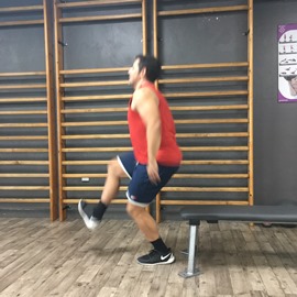 Sentadilla A Una Pierna Desde Sentad@ Saltando, paso 15