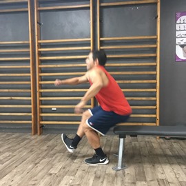 Sentadilla A Una Pierna Desde Sentad@ Saltando, paso 7