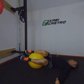 Rotación Torácica Con Fitball , paso 3