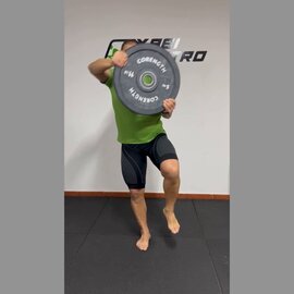 Equilibrio Una Pierna Con  Disco, paso 11