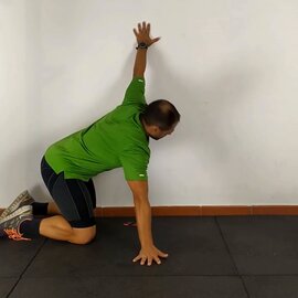 Estiramiento Pectoral Pared, paso 10