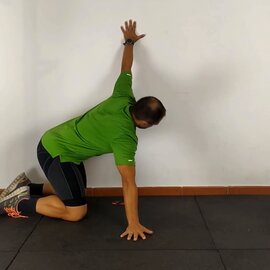 Estiramiento Pectoral Pared, paso 11