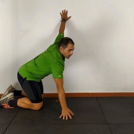 Estiramiento Pectoral Pared, paso 7