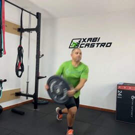 Lunge Hacia Atrás Cruzado Continuo, paso 8