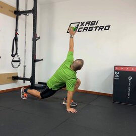 Activación Core Con Rotación Torácica, paso 7