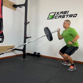 Sentadilla Con Landmine Un Brazo, paso 10