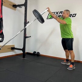 Sentadilla Con Landmine Un Brazo, paso 12