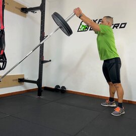 Sentadilla Con Landmine Un Brazo, paso 13