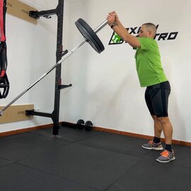 Sentadilla Con Landmine Un Brazo, paso 14