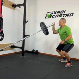 Sentadilla Con Landmine Un Brazo, paso 5