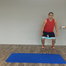 Zancadas Laterales Con Goma, paso 3
