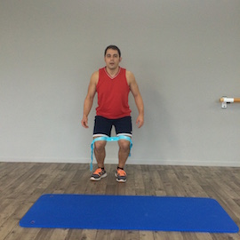 Zancadas Laterales Con Goma, paso 7