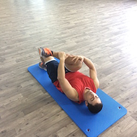 Estiramieto Cadera Posterior, paso 8
