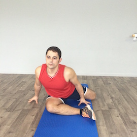 Estiramiento Cadera Posterior Sentado, paso 10