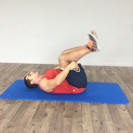 Estiramiento Lumbar En Flexión Decúbito Supino, paso 5