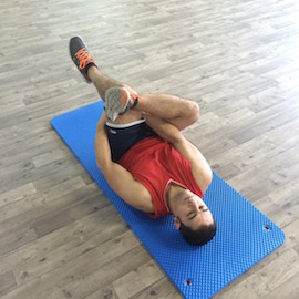 Estiramiento Cadera Posterior Decúbito Supino, paso 11