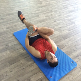 Estiramiento Cadera Posterior Decúbito Supino, paso 13