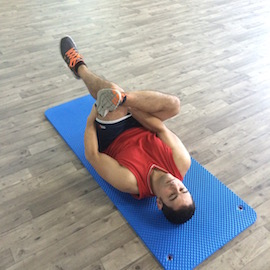 Estiramiento Cadera Posterior Decúbito Supino, paso 14