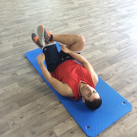 Estiramiento Cadera Posterior Decúbito Supino, paso 6