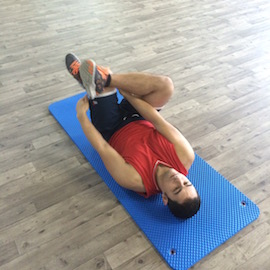Estiramiento Cadera Posterior Decúbito Supino, paso 7