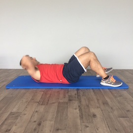 Oblícuos Codo-Rodilla Decúbito Supino, paso 4