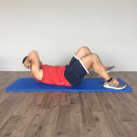 Oblícuos Codo-Rodilla Decúbito Supino, paso 5
