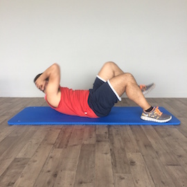 Oblícuos Codo-Rodilla Decúbito Supino, paso 6