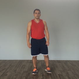 Sentadilla Abierta Brazos En Abd, paso 2